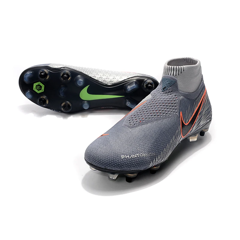 Nike Phantom VSN Elite DF SG-Pro Anti-сабо; большие размеры 39-45 высокие ботильоны футбольные бутсы обувь Футбол бутсы Для мужчин Бутсы Обувь для футбола