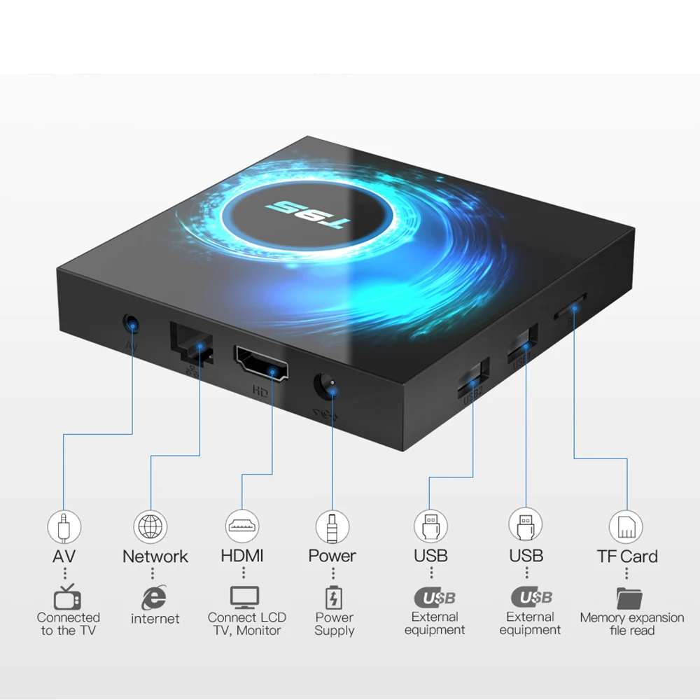  Android TV Box Android 10.0 MAX 4GB RAM 64GB ROM Allwinner H616 Quad Core 6K Wifi Media Player Goog