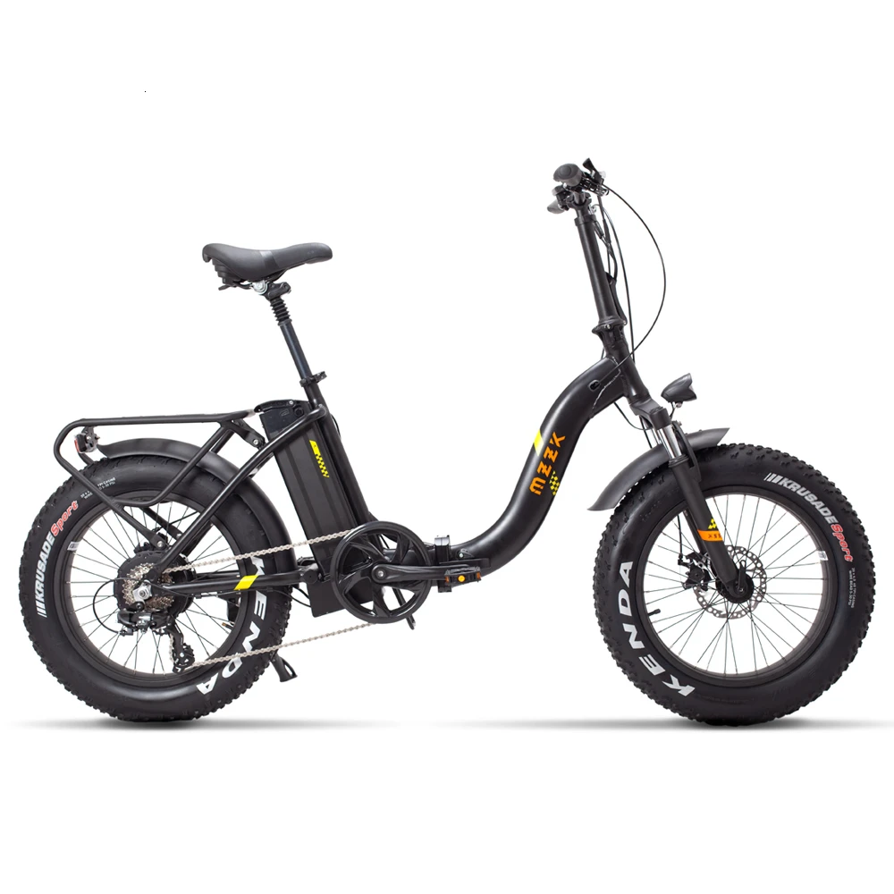 20 Inch Bicycle Electric Ebike 4.0 Fat Snow Tyres Beach 48 V Electric Bike Folding Electric Bike 500w Snow Off Road Tyre Width
