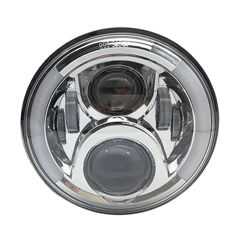 Suporte de Farol de Led para Motocicleta Acessórios para Motocicleta Polegadas com Revestimento Farol de Lâmpada para Harley Anel de 7 Alta - Baixa Luz Led 7 '' 50w h4 6 Computers & Electronics
