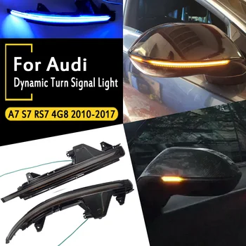 

Dynamic Blinker Turn Signal LED Flowing Water Blinker For Audi A7 S7 RS7 4G8 2010 2011 2012 2013-2017 Side Mirror light
