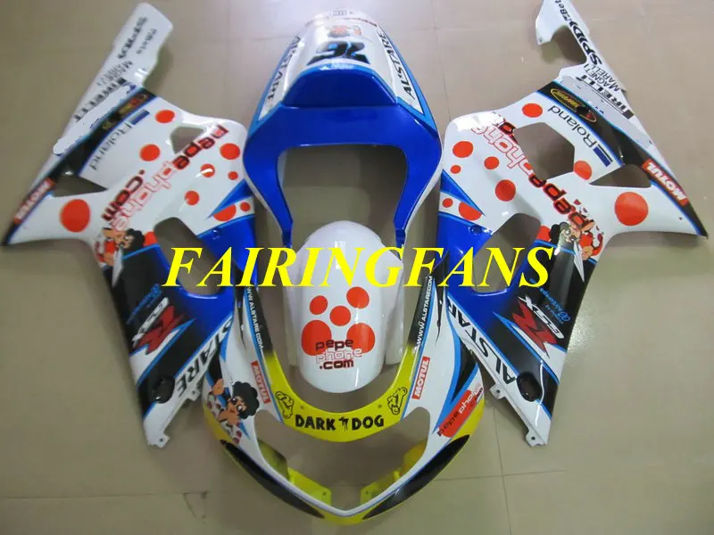 Мотоцикл инжекторный тюнинг-пакет для GSXR600 750 K1 01 02 03 GSXR 600 GSXR750 2001 2002 2003 Обтекатели Кузов+ подарки SH67