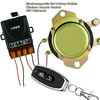 

Universal 12V Car Battery Switch Wireless Remote Control Manual Control Disconnect Latching Relay Solenoid Valve System Kit