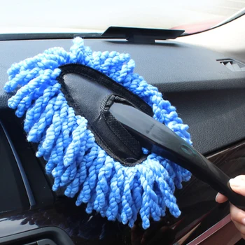 

4 Pcs Duster Interior Cleaner Car Waxing Brush Car Cleaning Supplies With Handle For Car Window Body Light Cleaning Brush
