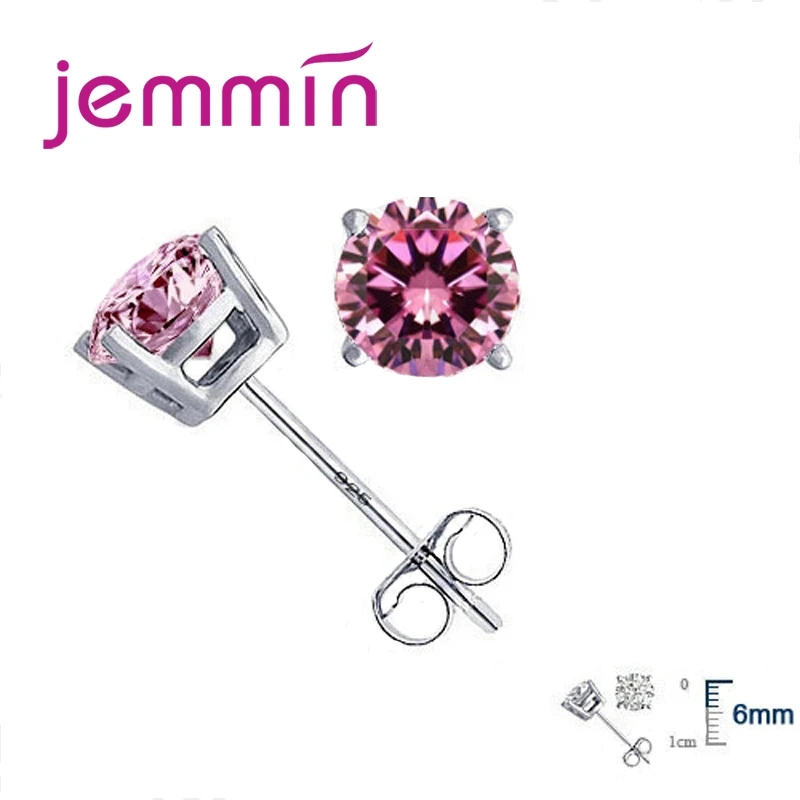 

Новое поступление, блестящий красочный кубический цирконий, Стерлинговое Серебро 925 пробы, модный элегантный, лидер продаж, серьги-гвоздики в рождественской тематике Gift