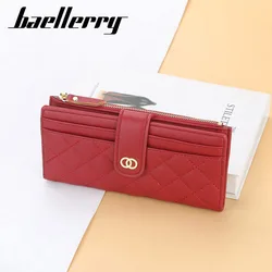 Baellerry Fashion Long Women's Wallets Zipper Coin Purses Pu Leather Women's Card Holder Red Female Clutch Bags for iphone