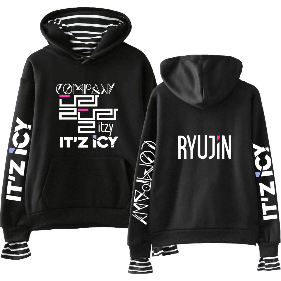 Harajuku Толстовка KPOP ITZY YEJi LiA толстовки Женская одежда пуловер Одежда для девочек женская уличная негабаритная Толстовка