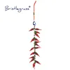BRISTLEGRASS Turkish Blue Evil Eye Red Chili Tassel Amulets Lucky Charm Wall Hanging Pendants Pendulum Blessing Protection Decor 1