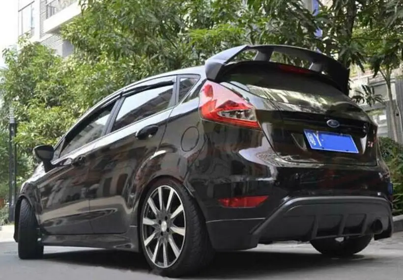 

High quality ABS primer Car Rear Trunk Lip Spoiler Wing Fits For Ford Fiesta Hatchback 2009 2010 2011 2012 2013 2014 2015