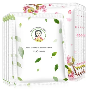 

10Pcs Peach Blossom Extract Nourishing Masks for face Camellia Essence Deep Moisturizing Oil Control Facial Mask Skin Care