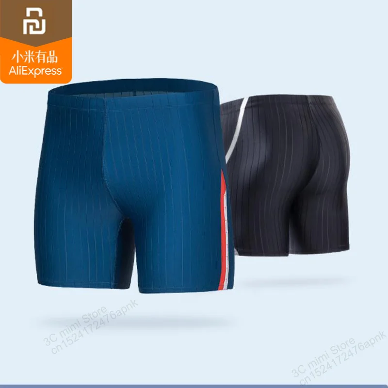 Xiaomi mijia logo printed boxer shorts high elastic quick drying breathable men's swimming trunks suitable for smart|Смарт-гаджеты| |