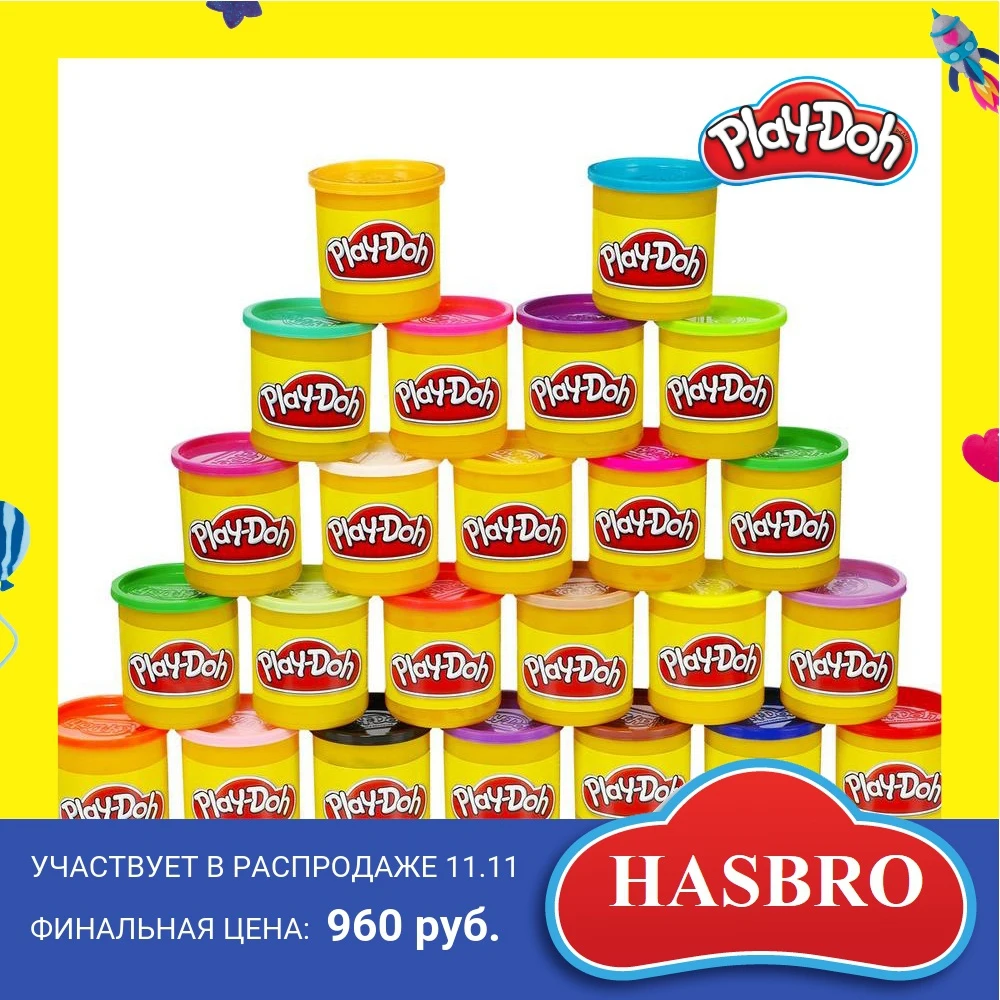 Игровой набор Play-Doh 24 банки 20383F02 | Игрушки и хобби