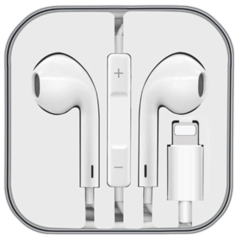 Проводные Bluetooth наушники в ухо для iPhone 7 8 Plus X XR XS MAX 11 Pro Max стерео звук наушники с микрофоном проводное управление
