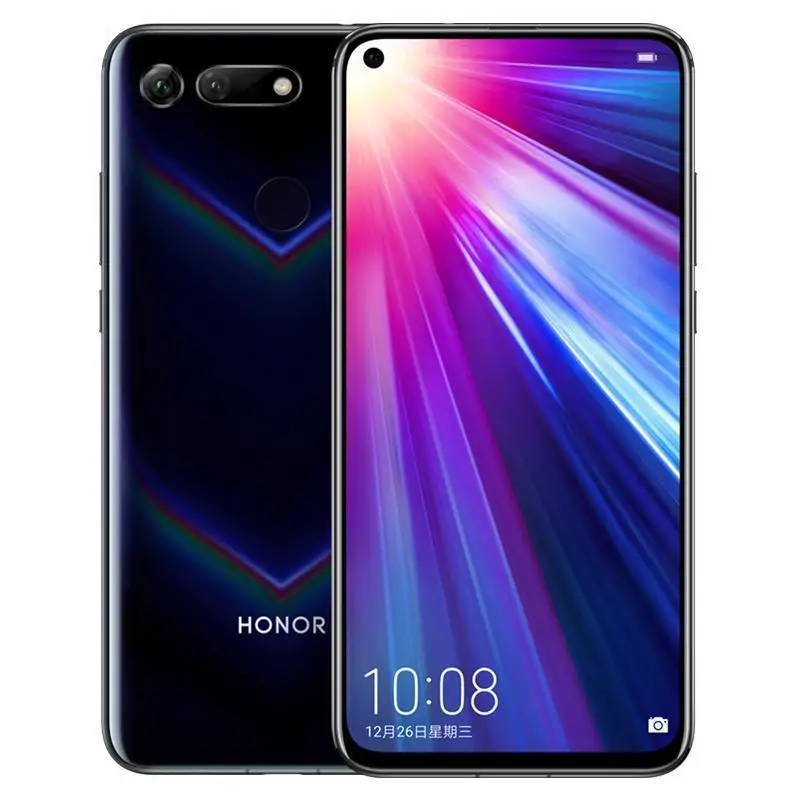 DHL Быстрая Honor V20 4G LTE мобильный телефон Kirin 980 Android 9,0 6," ips 2310X1080 8 Гб ram 256 ГБ rom МП NFC