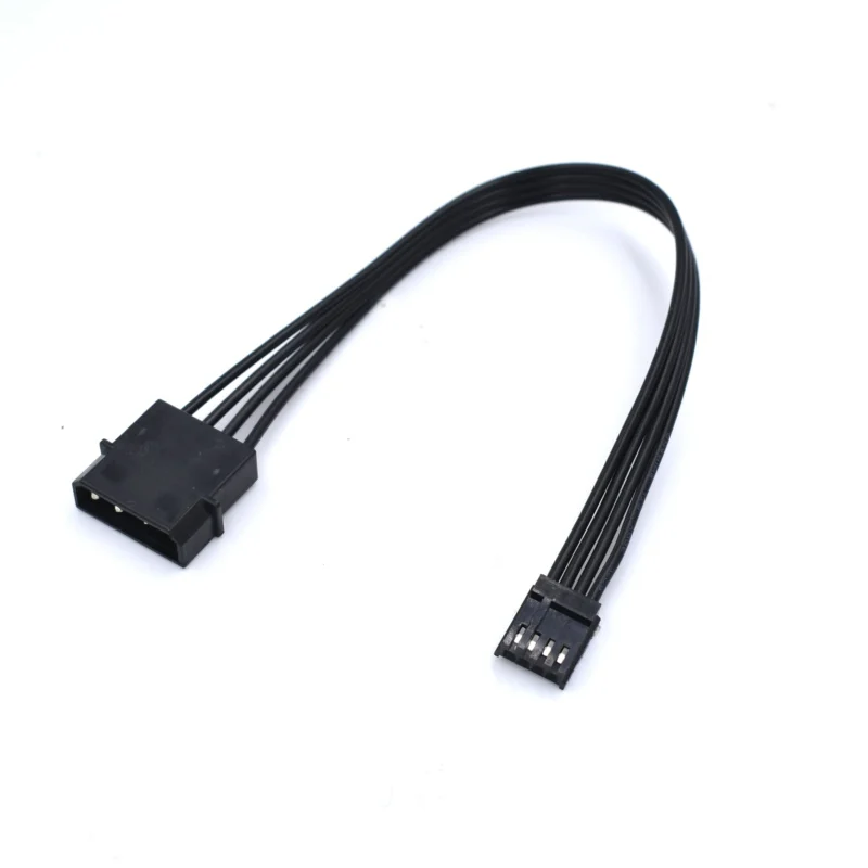 10cm/20cm Molex 4 Pin To 3.5 Floppy Drive FDD Internal Power Adaptor Cable black molex fdd adapter cable