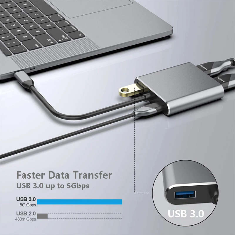 USB Type C Laptop Docking Station Dual HDMI Dual Screen Display USB 3.0 Hub Adapter Dock for HP DELL XPS Surface Lenovo ThinkPad