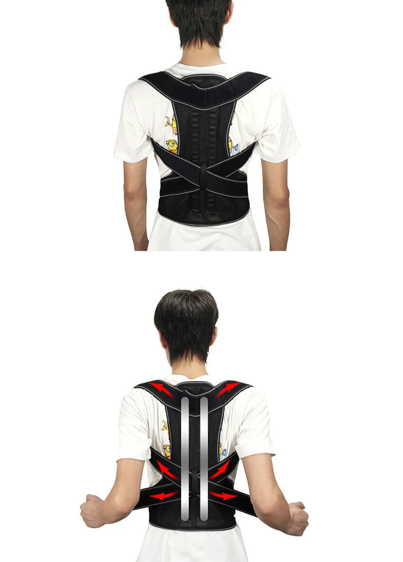 Unisex Posture Brace Posture Back Corset Clavicle Support Stop Slouching and Hunching Adjustable Back Support Posture Corrector