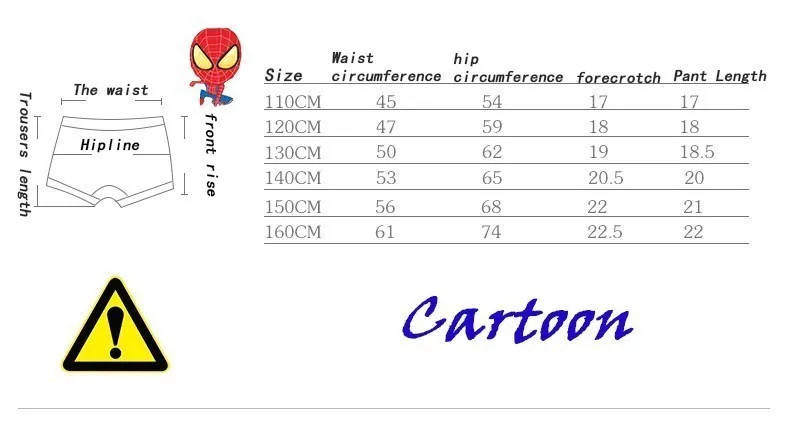 3-5 шт./лот, брифы для мальчиков Капитан Америка, Железный человек», «Человек-паук», «Халк», «милый дизайн, детские трусы, для детей от двух до шести лет модный детский трусики Размеры