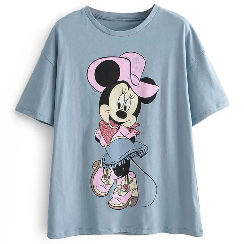 BNWT Minnie Mouse Girls kids cartoon Top T-shirt Tshirt 100% cotton 