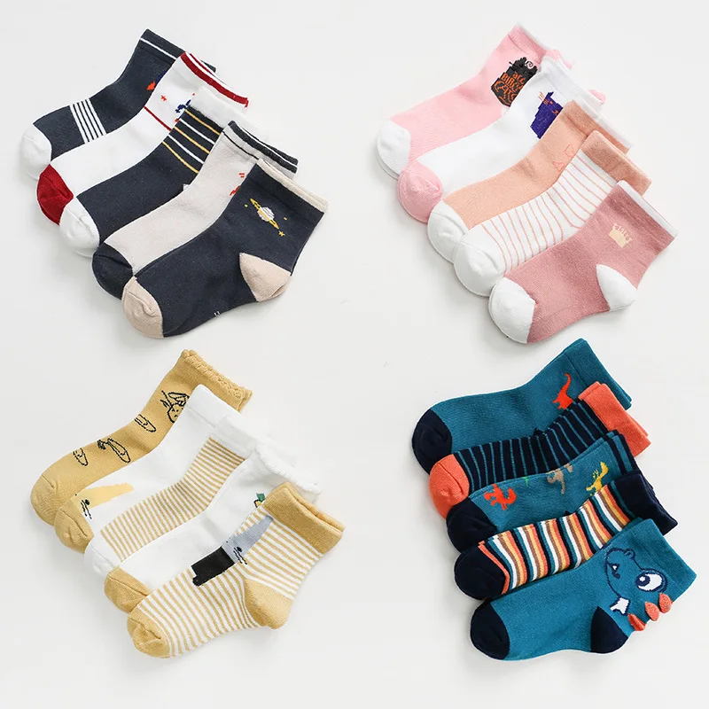 

Spring And Autumn New Products Cotton CHILDREN'S Socks Korean-style Cartoon Baby Socks Cotton Tube BOY'S Socks Girls Socks