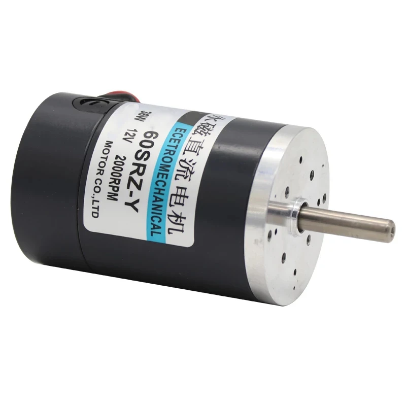 36W 60Srz Dc Motor 12 V 24V Ad Alta Velocità 2000/3000/5000Rpm Magnete Permanente Pwm Velocità Regolabile Reversibile A Basso Rumore 12 V Volt