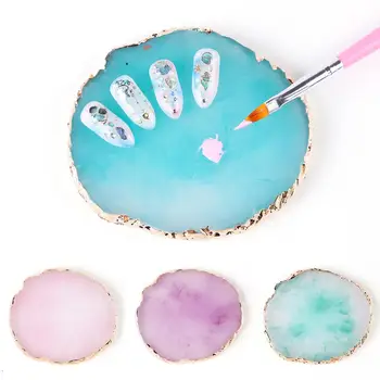 

Resin Makeup Mixer Nail Art Polish Mixing Plate Foundation Coloring Palette