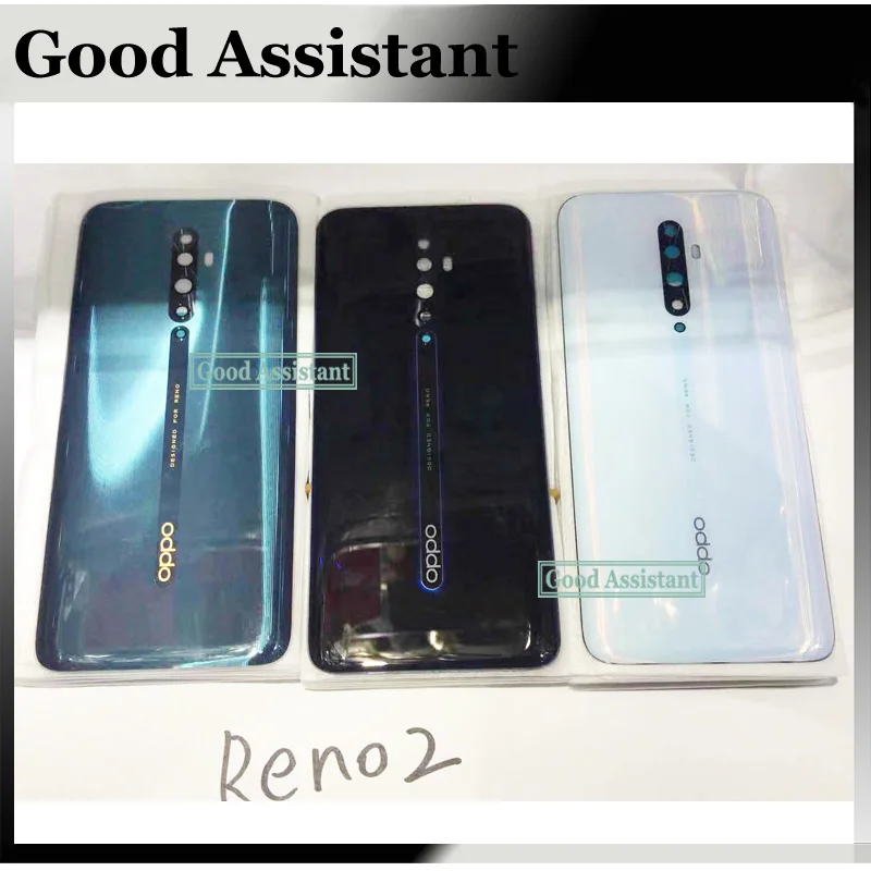 Новинка, 6,5 дюйма, для Oppo Reno2/Reno 2, задняя крышка, крышка для батареи, корпус, чехол, Задняя стеклянная линза, запчасти для замены