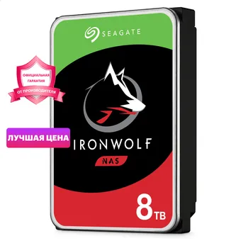 

Internal Hard drive disc s Seagate IronWolf ST8000VN004 Storage disk memory HDD drive disc disks Components 3.5" SATA 6Gb/s 256Mb 7200rpm для NAS DAS Home 8Tb 8ТБ хранилище сетевое