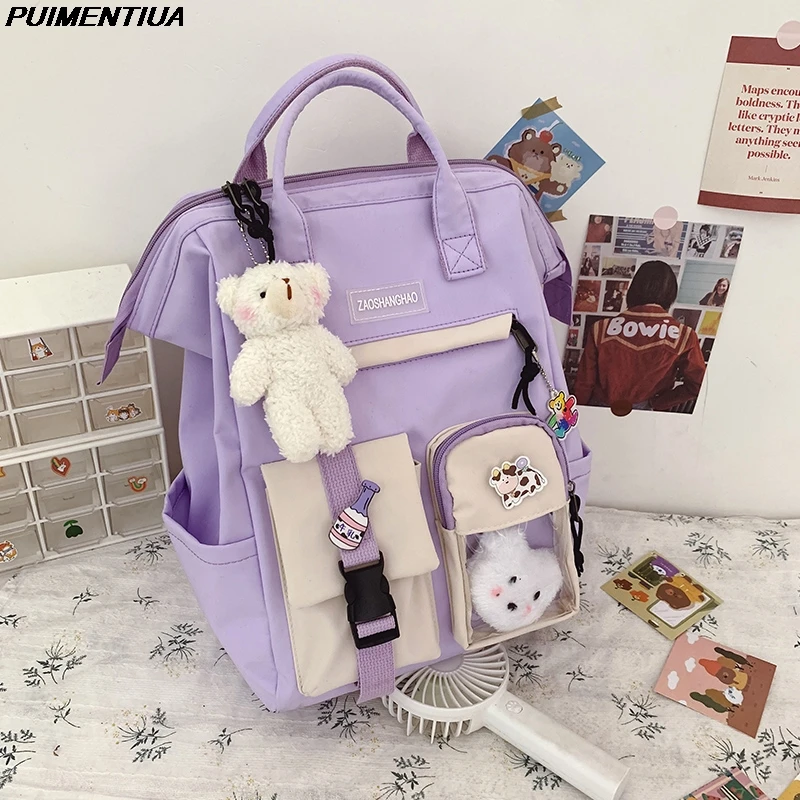Korean Style Cute Female Backpack Large Capacity Laptop Bag Student