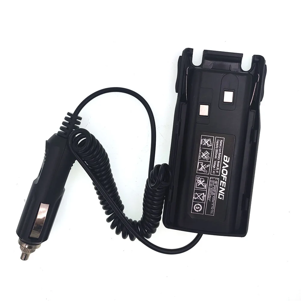 Car Charger Radio Battery Eliminator for BAOFENG UV-89 UV-82 Dual Power Electrical Equipment Two Way Walkie Talkie
