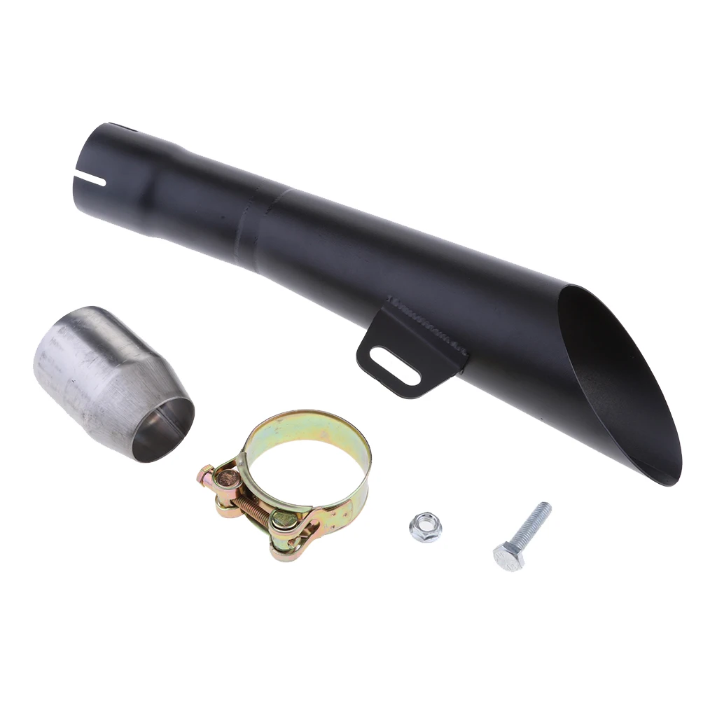 51mm Motorbike Exhaust Muffler Pipe Silencer Slip On For Yamaha YZF-R6 Black