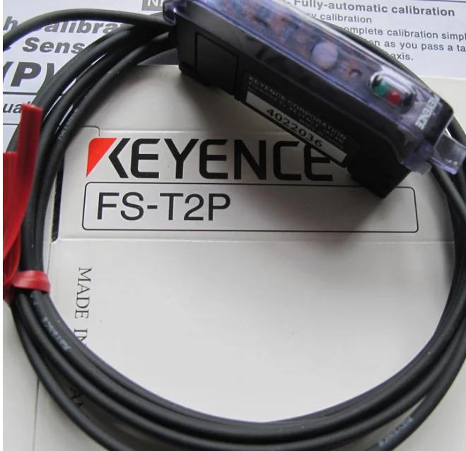 New in box KEYENCE волокно-оптический Сенсор FS-T2P Бесплатная доставка | Безопасность и