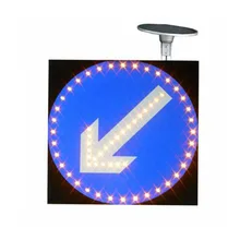 8 мм толщина алюминиевый большой размер квадратный Солнечный дорожный знак с мигающий светодиодный светильник