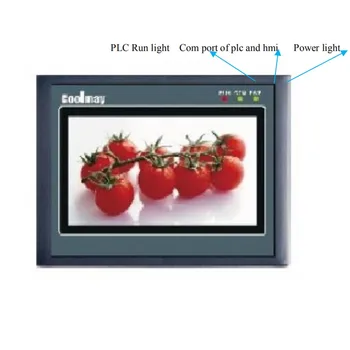 7Inch HMI PLC All-in-one Integrated CPU Controller Touch Panel DC 24V 24MR Relay Output Digital I/O 12DI 12DO RS232 RS485 FX2N new original fx1s 30mr d plc 24v dc relay output base unit