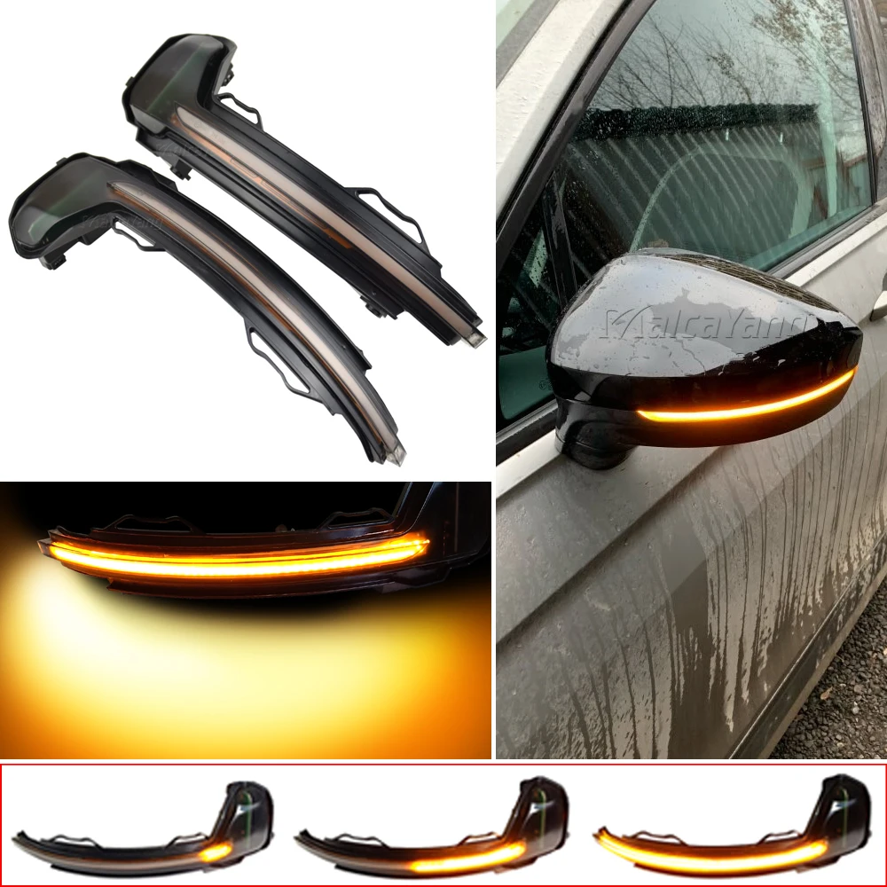 Rearview Mirror Flashing Light LED Dynamic Turn Signal Side Blinker