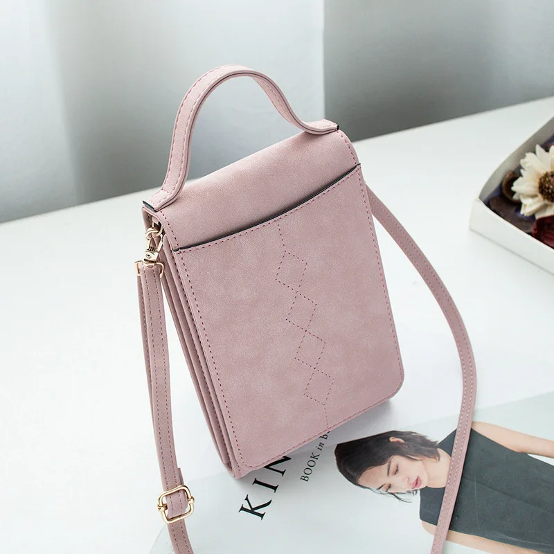 

Tallies Leather Goods Mobile Phone Bag WOMEN'S Messenger Bag 2019 New Style Korean-style-Mobile Phone of Small Bag Purse Mobile