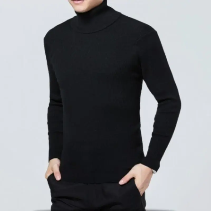 Men Sweaters 2019 Autumn Winter Cashmere Cotton Sweater Knitwear Shirt Pull Homme Casual Turtleneck Pullover Solid Knitted Tops Men Sweaters 2019 Autumn Winter Cashmere Cotton Sweater Knitwear Shirt Pull Homme Casual Turtleneck Pullover Solid Knitted Tops