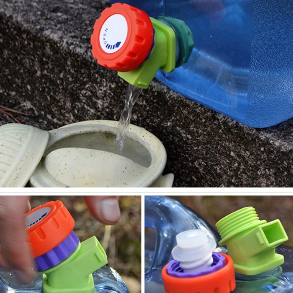 5L/8L Outdoor Camping Travel Car Water Bucket Water Carrier Canister with Water-tap & Leak Proof Lid