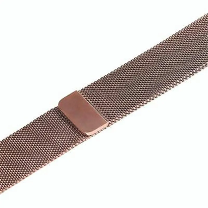 Миланская петля ремешок для Apple Watch band 5 4 3 2 1 сменный Браслет из нержавеющей стали 40 44 мм Аксессуары для iwatch 38 42 мм - Цвет ремешка: Rose gold