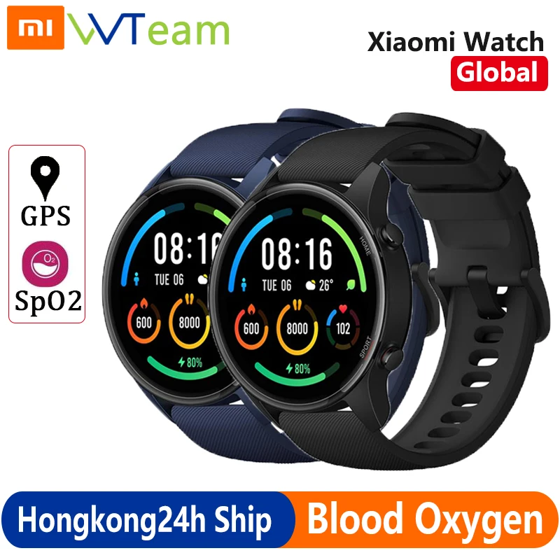 Xiaomi Mi Watch Global Blood Oxygen GPS Fitness Tracker BT 5.0 Heart Rate Monitor 1.39