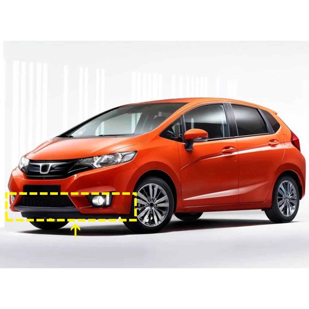 Автомобильный передний бампер для губ спойлер, диффузор для Honda Fit GK5- передний бампер для губ разветвители углеродного волокна