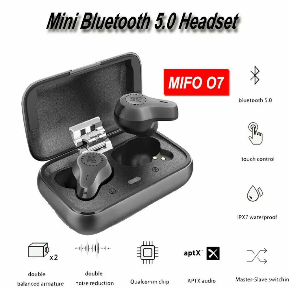Беспроводные Bluetooth наушники MIFO O7 TWS сбалансированные арматурные стерео