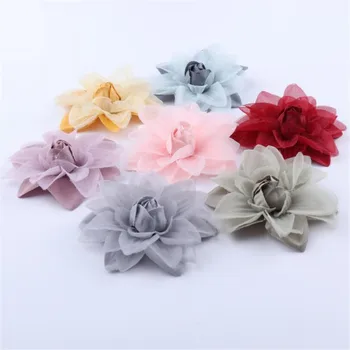 

Dia.6.5cm/2.56" 50Pcs Fake Flower Head for DIY Wedding Wrist Flowers Corsage Hairpin Clothes Accessories Handbag Bride Bouquet