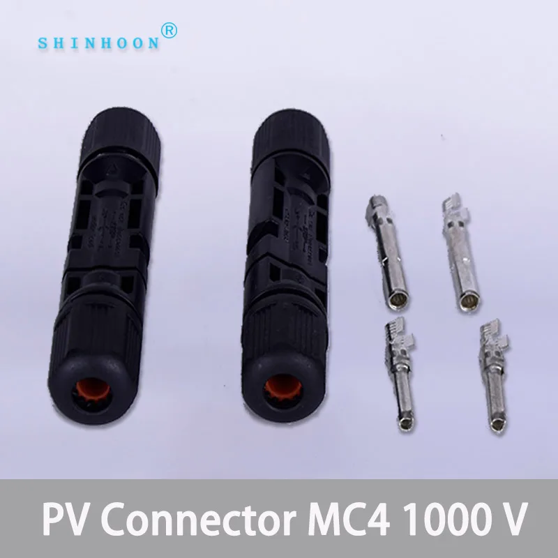 

MC4 Connector solar waterproof connector Male & Female connector Solar Panel cable connector 30A 45A DC1000V IP67 2.5 4