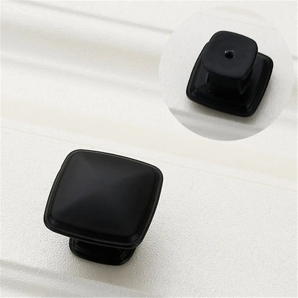 Black Door Handles Wardrobe Drawer Pull Kitchen Cabinet for Furniture Hardware Accessories |