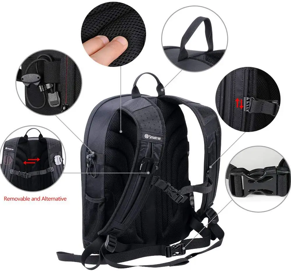 Smatree Backpack for DJI Mavic 2 Pro/Zoom Drone with Smart Controller/for GoPro Hero 2018/Hero 8/7/6/5/4/3 Camera