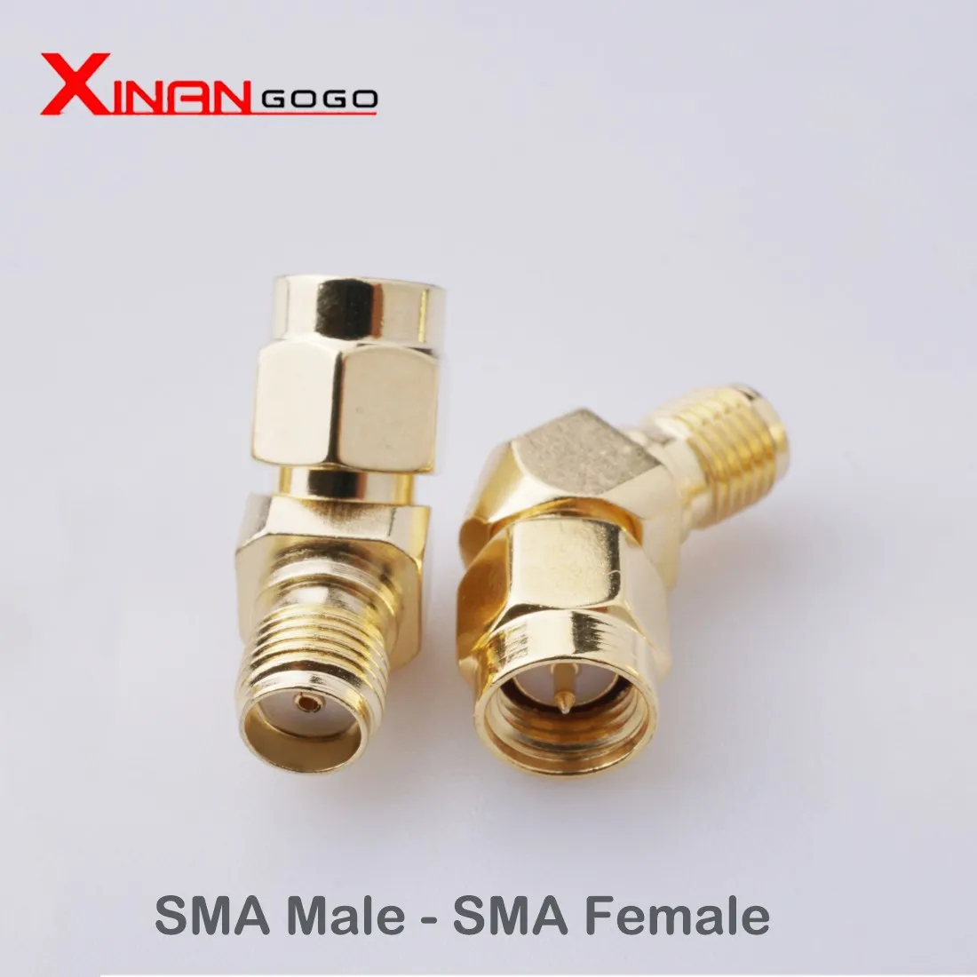 Xinangogo 1pcs RF Coax Coaxial SMA Male To SMA Female Adapter 45 90 Degree Nut For WIFI GPS 4G GSM Antenna Conne