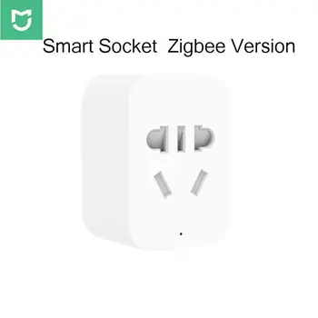 

New Original Xiaomi Mi Smart Wifi Socket Plug Zigbee Version xiomi Mijia Mi Home App Remote Control Work With Xiaomi Smart Home