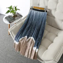 Винтажная кружевная Женская юбка элегантная Тюлевая миди плиссированная юбка женская миди юбка лето горячая распродажа