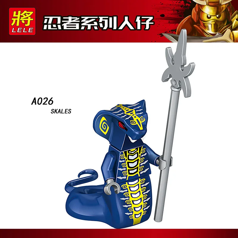 

Single Sale Compatible LegoINGlys Ninja Fgures CHOP RAI SKALES ACIDICUS PYTHOR Bricks Blocks Collection Toys Children Gifts